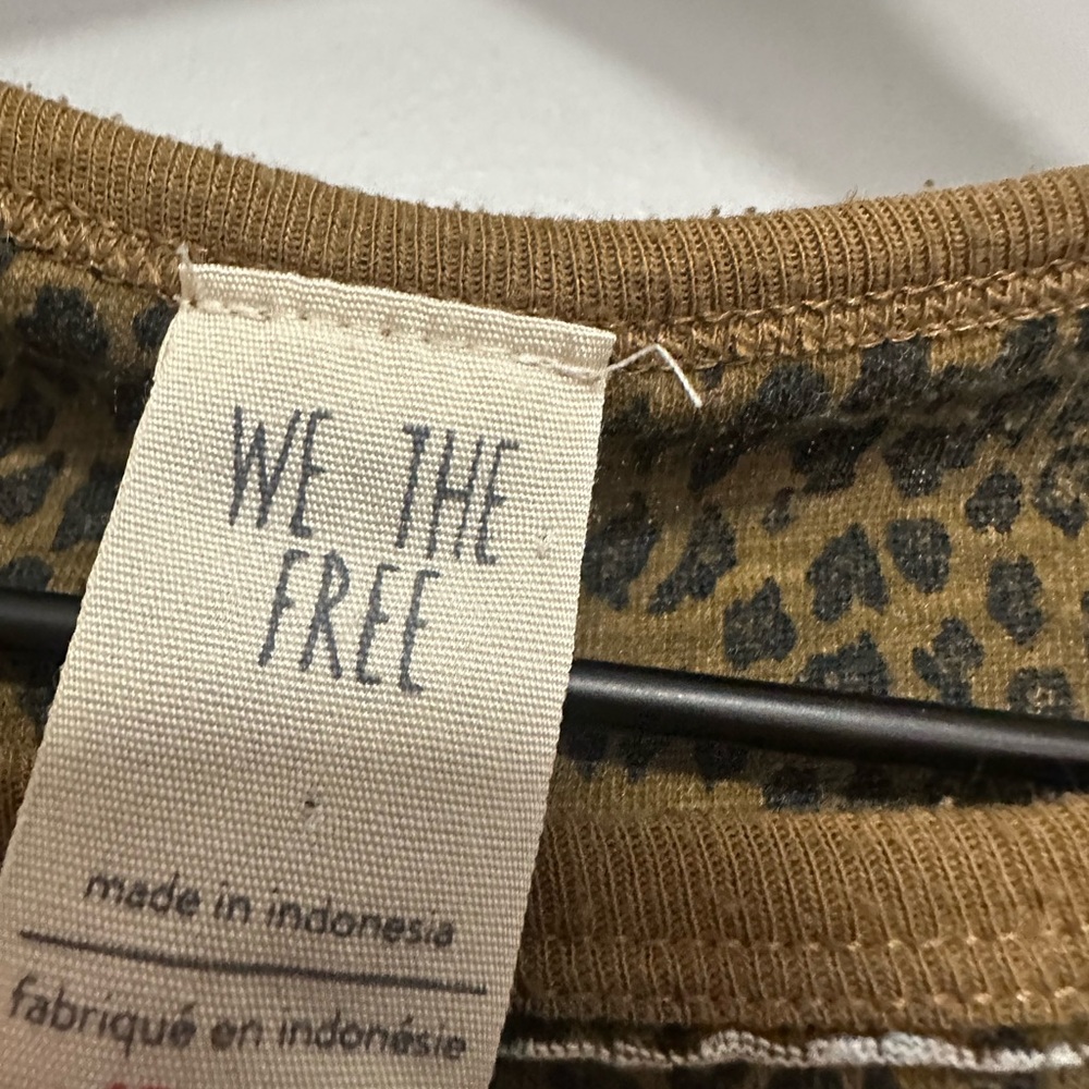 Free People Leopard Print Short Sleeve Tee - Picture 2 of 4